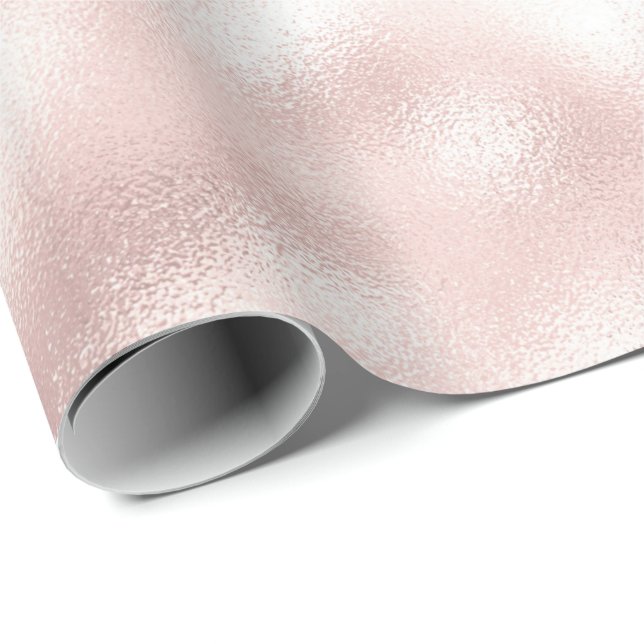 Papel De Presente Girly Glam Blush Pink (Ponta do rolo)