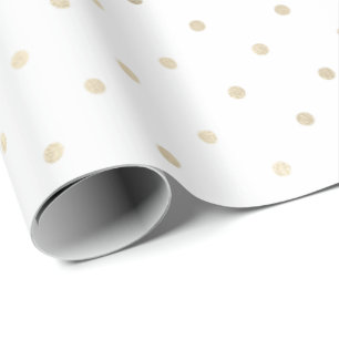 Papel De Presente Girly Glam Dourados Pontos