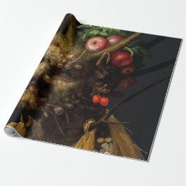 Papel De Presente Giuseppe Arcimboldo - Quatro Assentos numa Cabeça