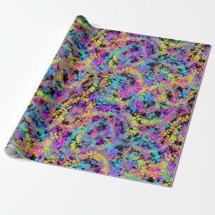 Papel De Presente giz de cera derretido multicolor :