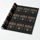 Papel De Presente Glam Las Vegas Casino Royale Bachelor Party<br><div class="desc">Os temas do Excelente de cartão Real, Vintage Gatsby e Casino. Ele apresenta um Gatsby Excelente, a antiga forma do estilo da Deco da Arte de Hollywood de 1920, o ouro falso real, freer-de-lis, fontes vintage, também, jogando roupas de cartas com bordas ouros. Use a ferramenta Personalizar para adicionar suas...</div>
