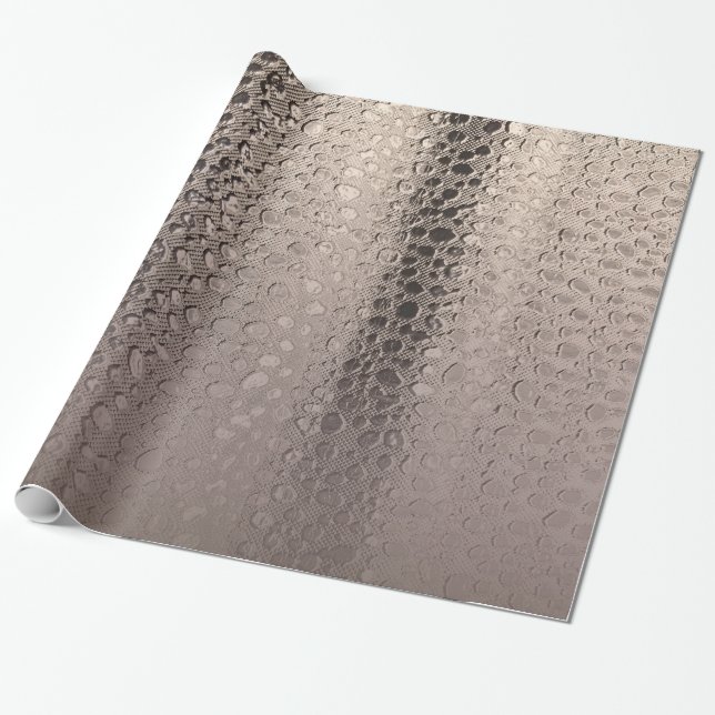 Papel De Presente Glam Moderno Abstrato Rosa Bege Prata Dourado Rosa (Desenrolado)