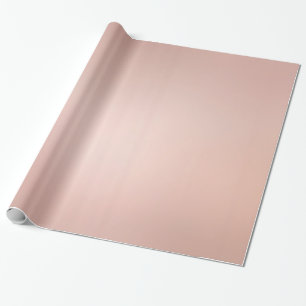 Papel De Presente Glamor Rosa de aparência metálica Dourada Glossy P