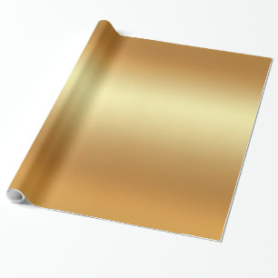 Papel De Presente Glamour Falso Ouro Elegante Moderno Dourado Brilha