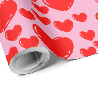 Papel De Presente glass hearts