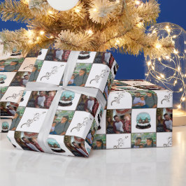 Papel De Presente Glass Snowball Village Brown Natal 2 Foto