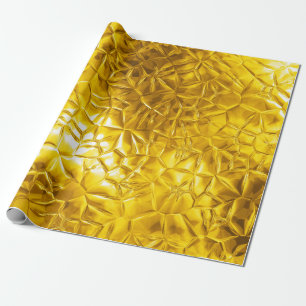 Papel De Presente Gleam Dourado
