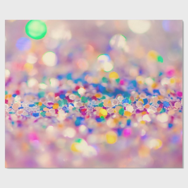 Papel De Presente Glitter (Aberto)