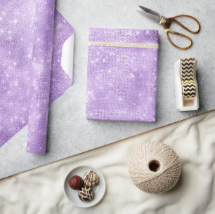 Papel De Presente Glitter and Shine Violet ID671