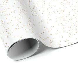 Papel De Presente Glitter Dourado de Aniversário da Criança