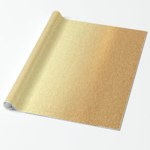 Papel De Presente Glitter Dourado Glamorous Trendy Modern Elegant Gi