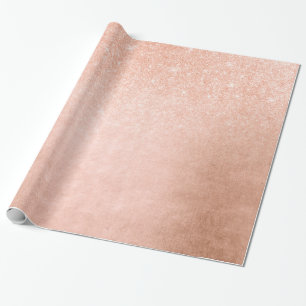 Papel De Presente Glitter ouro de rosa de cobre com gradiente bonito