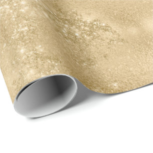 Papel De Presente Glittery Sparkle Dourado
