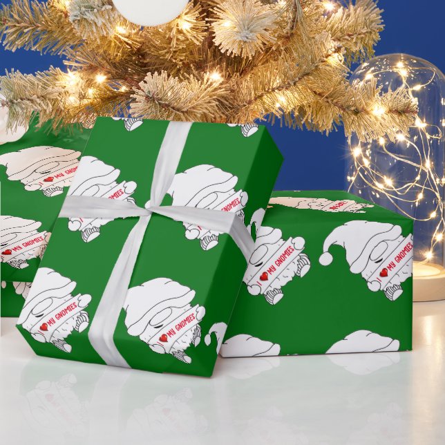 Papel De Presente Gnome Natal (Feriados)