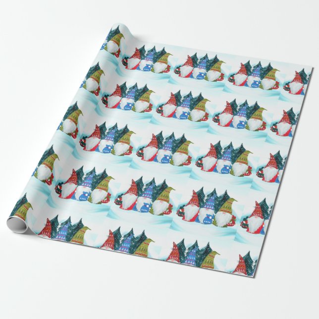 Papel De Presente Gnomo (Desenrolado)