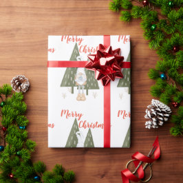 Papel De Presente Gnomo Caprichoso de Natal Feliz