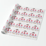 Papel De Presente Gnomo Christmas<br><div class="desc">Dizem que os gnomos são espíritos naturais que vivem no subsolo.</div>