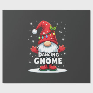Papel De Presente Gnomo de Natal Gnomo Dançante Família Natal (7)