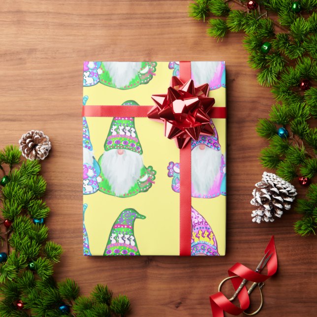 PAPEL DE PRESENTE GNOMOS DA PÁSCOA (Presente de Natal)