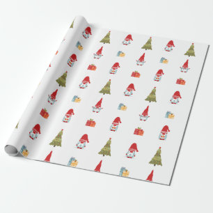 Papel De Presente Gnomos Vestindo Máscara Natal 2020