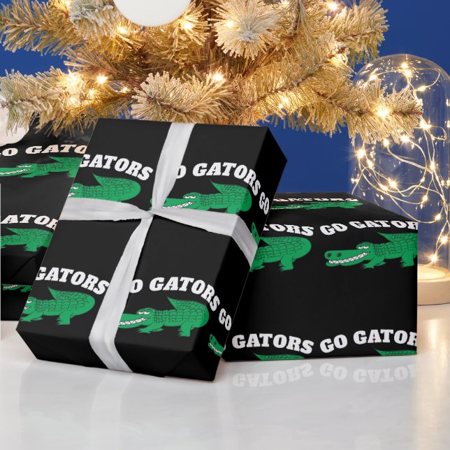 PAPEL DE PRESENTE GO GATORS ALLIGATOR  (Feriados)