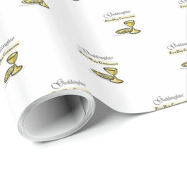 Papel De Presente Godfilha Primeira Comunhão Chalice