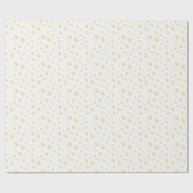 Papel De Presente Gold Celestial (Aberto)