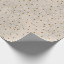 Papel De Presente Gold Star Pattern Wrapping Paper