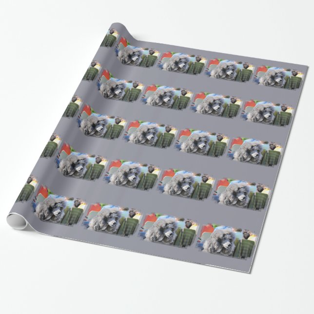 Papel De Presente Goldberg - Chanel - caniche padrão (Desenrolado)
