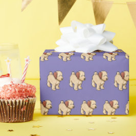 Papel De Presente Goldendoodle Puppy