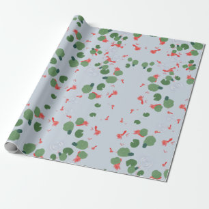 Papel De Presente Goldfish Pond