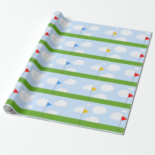 Papel De Presente Golf Gift