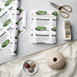 Papel De Presente Golf Retirement - Golfe