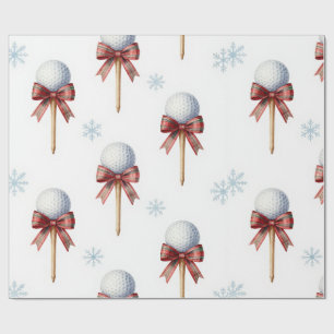 Papel De Presente Golf tema de Natal 