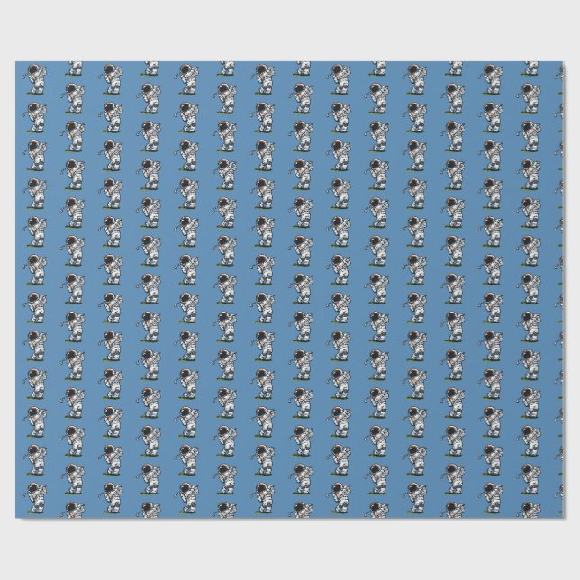 Papel De Presente Golfe de Astronauta (Aberto)