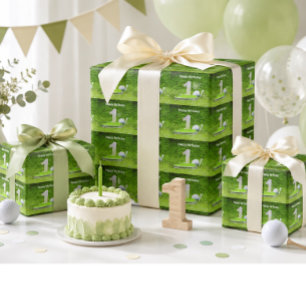 Papel De Presente Golfe primeiro aniversario golfe de um ano com nú