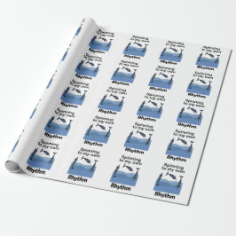Papel De Presente Golfinhão Spinner Girando Ao Meu Próprio Ritmo Cit