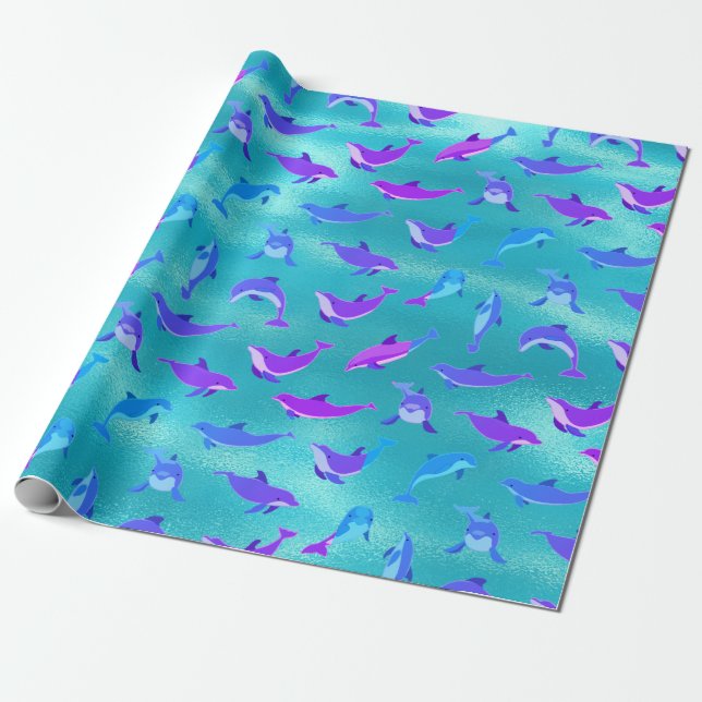 Papel De Presente Golfinho (Desenrolado)