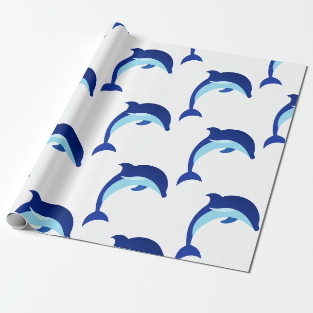 Papel De Presente Golfinho (Desenrolado)