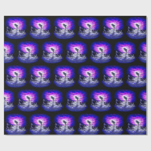 Papel De Presente Golfinho de Lua