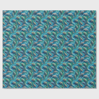 Papel De Presente Golfinhos nadam