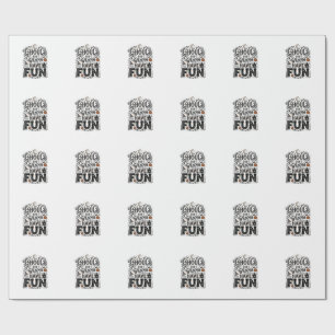 Papel De Presente Golos só Querem se Divertir no Halloween Vetor Des