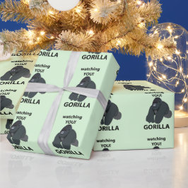 Papel De Presente Gorilla A Ver-Te Gorilla Engraçado