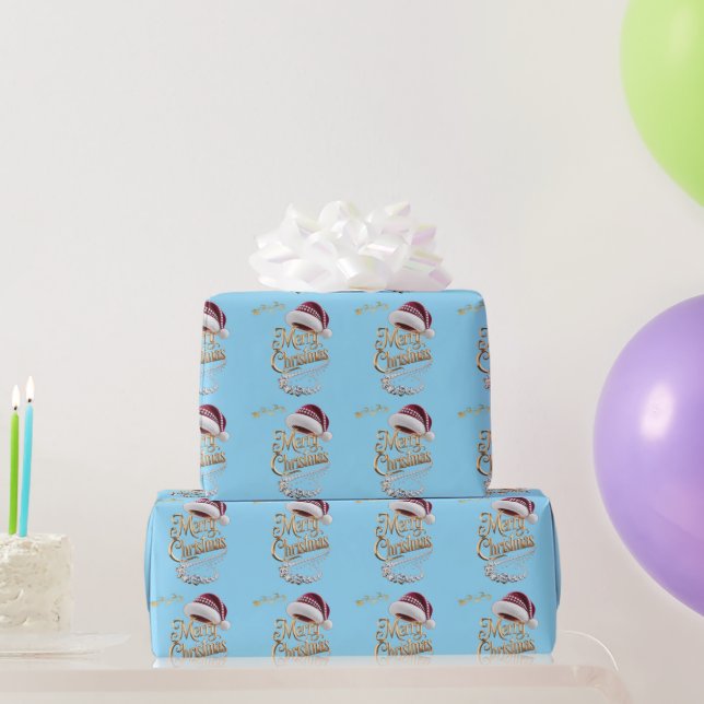 Papel De Presente Gorro de Natal fofo (Presentes para festas)