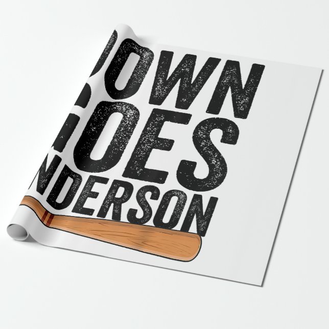 PAPEL DE PRESENTE GOSTA ANDERSON FUNNY PRESENTE BASEBALL ANDERSON (Desenrolado)