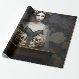 Papel De Presente Gothic Vintage Art Design