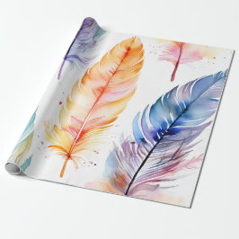 Papel De Presente Graça de Pé: Elegância de Aquarela