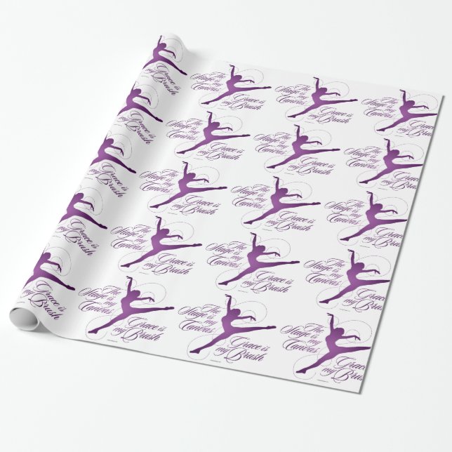 Papel De Presente Graça é meu pincel (Dança) (Desenrolado)