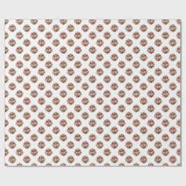 Papel De Presente Graça Floral – Cruz Seamless & Grinalda de Lírios