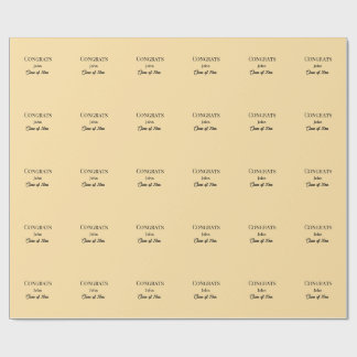 Papel De Presente grad boy add name congrats date year text